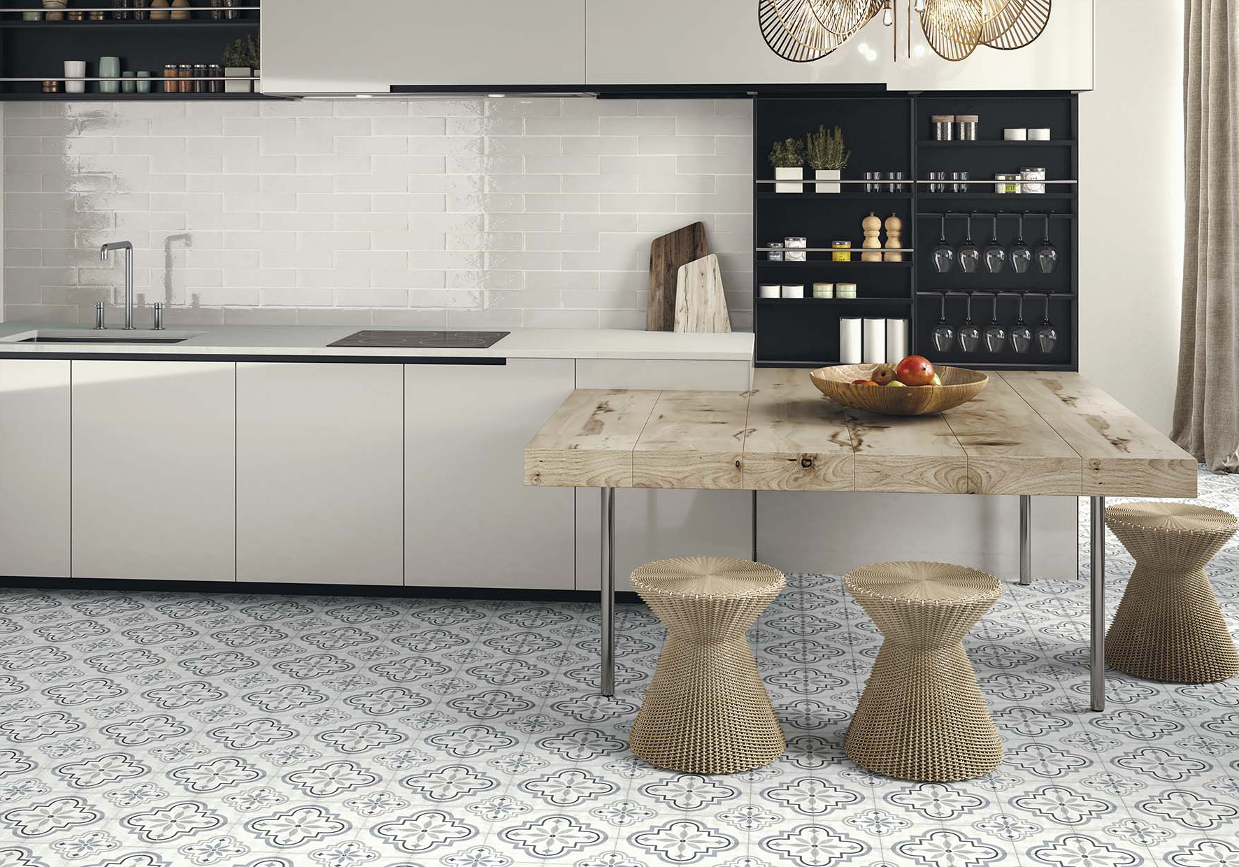 Azulejos tipo vintage serie Granada gris - Azulrec