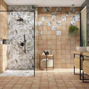 Azulejo Baño Rustico Cotto Decor Autumn Leaves Bottega 20X20 Mainzu