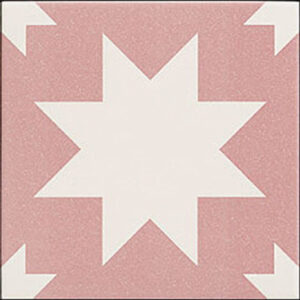 Azulejo Fired Star Pink 20x20 Mainzu