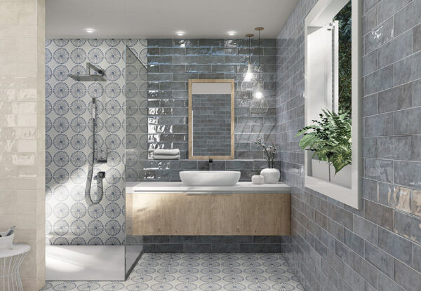 Azulejos Baño Blu Cinque Terre 10X30 Mainzu