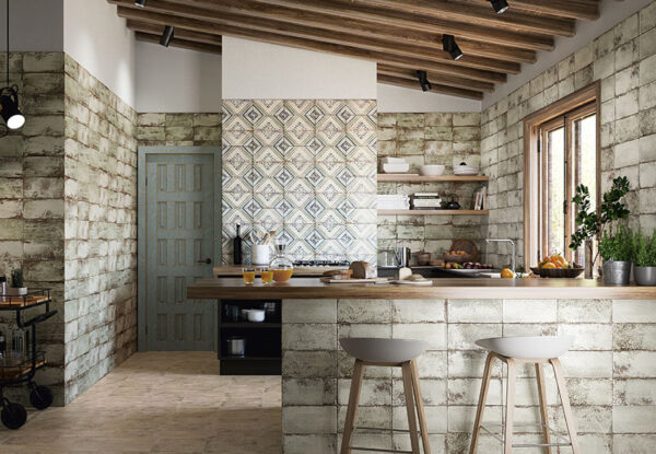 Azulejos Cocinas Rusticas De Campo Kale Apolline Atelier Natural Aterra 15X30 Mainzu