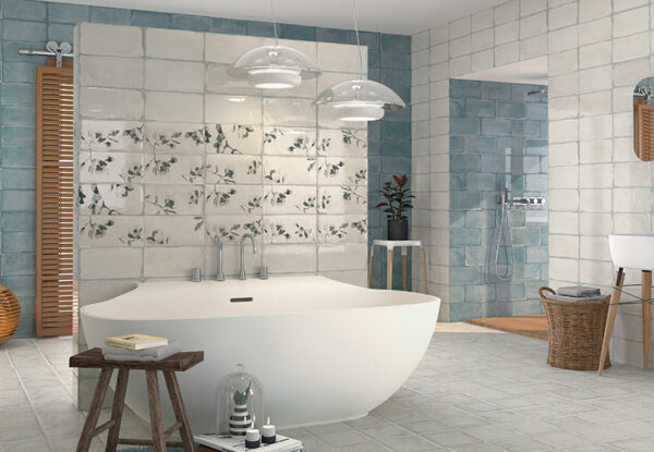 Azulejos De Baño Esenzia Blanco Mare 15x30 Mainzu