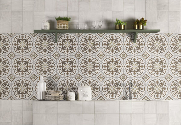 azulejos para cocina Bianco Perugia Patchwood Mix Optym Mainzu