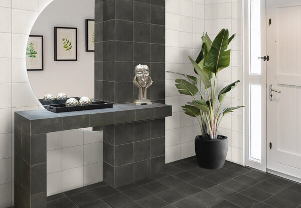 azulejos baño Black White Nostalgy Mainzu