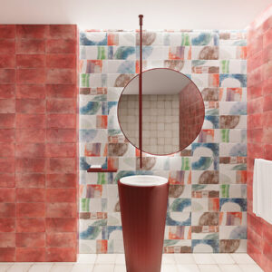 azulejos de baño Riviera Cannes Rouge Mainzu