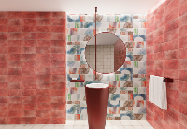 azulejos de baño Riviera Cannes Rouge Mainzu