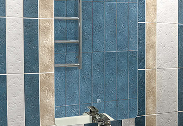 azulejo baño rustico Mare Sabbia Bianco Amalfi Mainzu