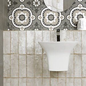 azulejos baño rustico Grey Alboran Anthracite Nostalgy Mainzu