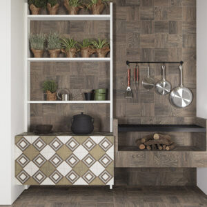 azulejos tipo metro Noce Gubbio Patchwood Mix Optym Mainzu