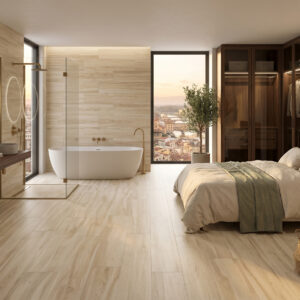 suelo porcelanico imitacion madera rectificado BOSCO CREMA 20x75