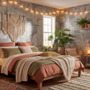 azulejos para Dormitorio con revestimiento GREY-MANDALA