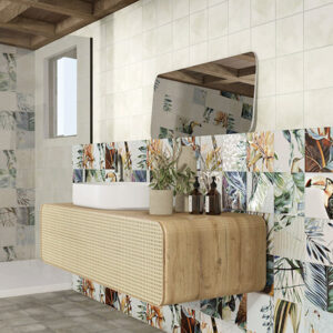 azulejo para baño Tikida Blanco Decor Tikida Mainzu