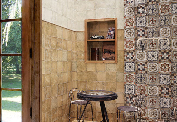 azulejos cocinas rusticas de campo Milano Crema Ocre Legend Mainzu