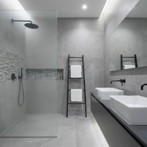 baldosas baño Keros-LAND Acero