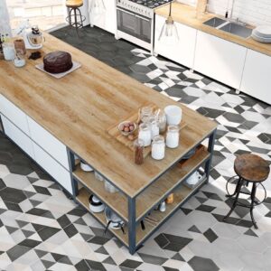 Azulejo Hexa Boreal Antracita