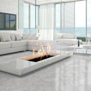 Azulejo Hexa Boreal Gris 23x27