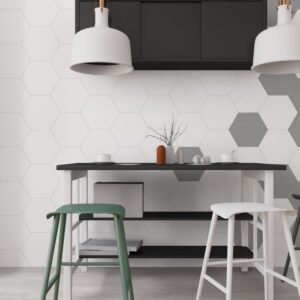 Azulejo Hexa Element Acero