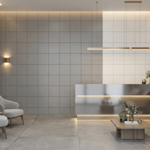 Recepción gris acero 30x30