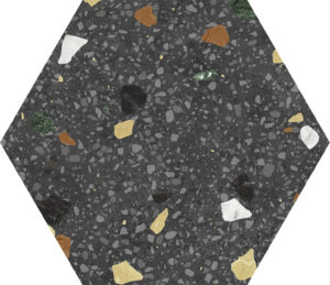azulejo HEXA-TRITATO-NEGRO