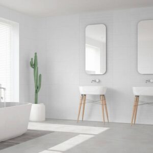 azulejo de baño WHITE_BRILLO 30x90