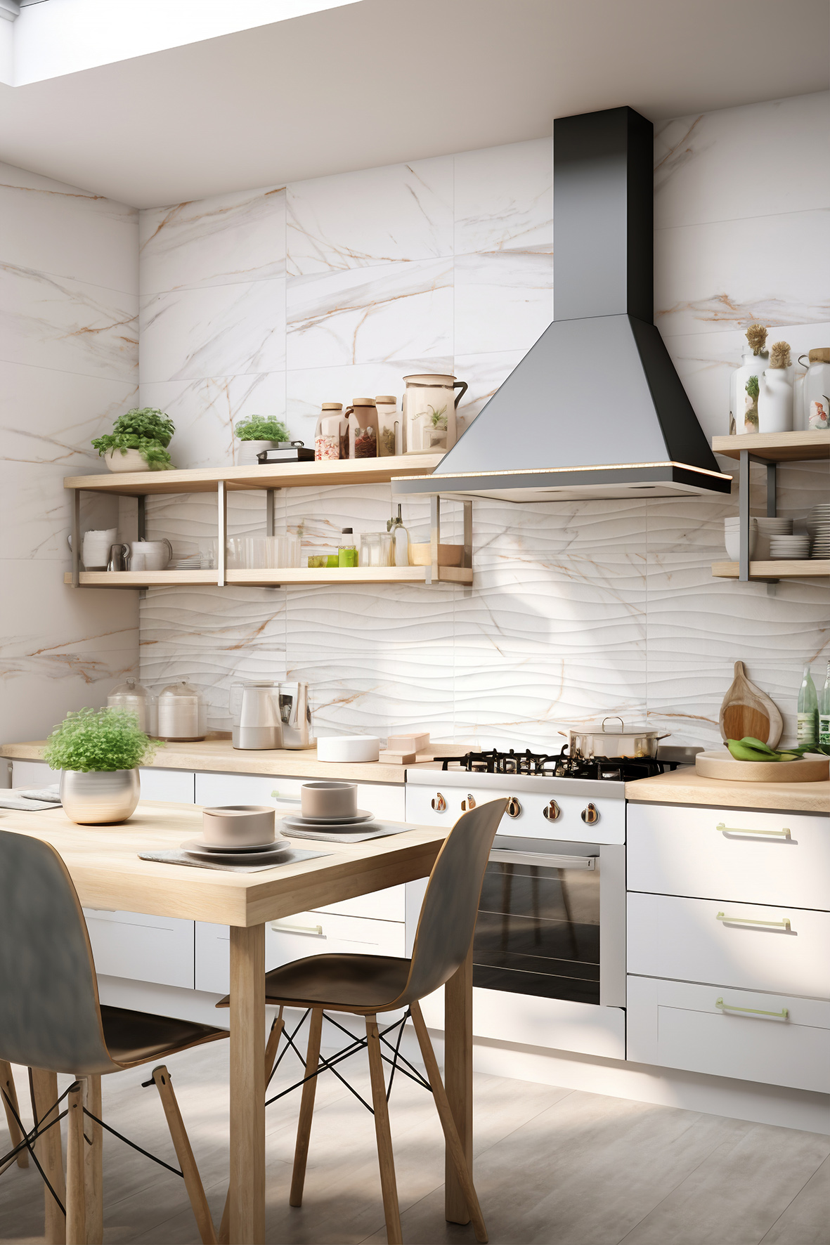 azulejo efecto marmol Keros-ardenza-wave-brillo