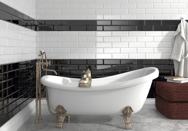 Azulejos baño biselado brillo