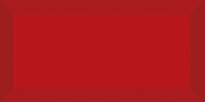 Rojo brillo biselado -7,5x15
