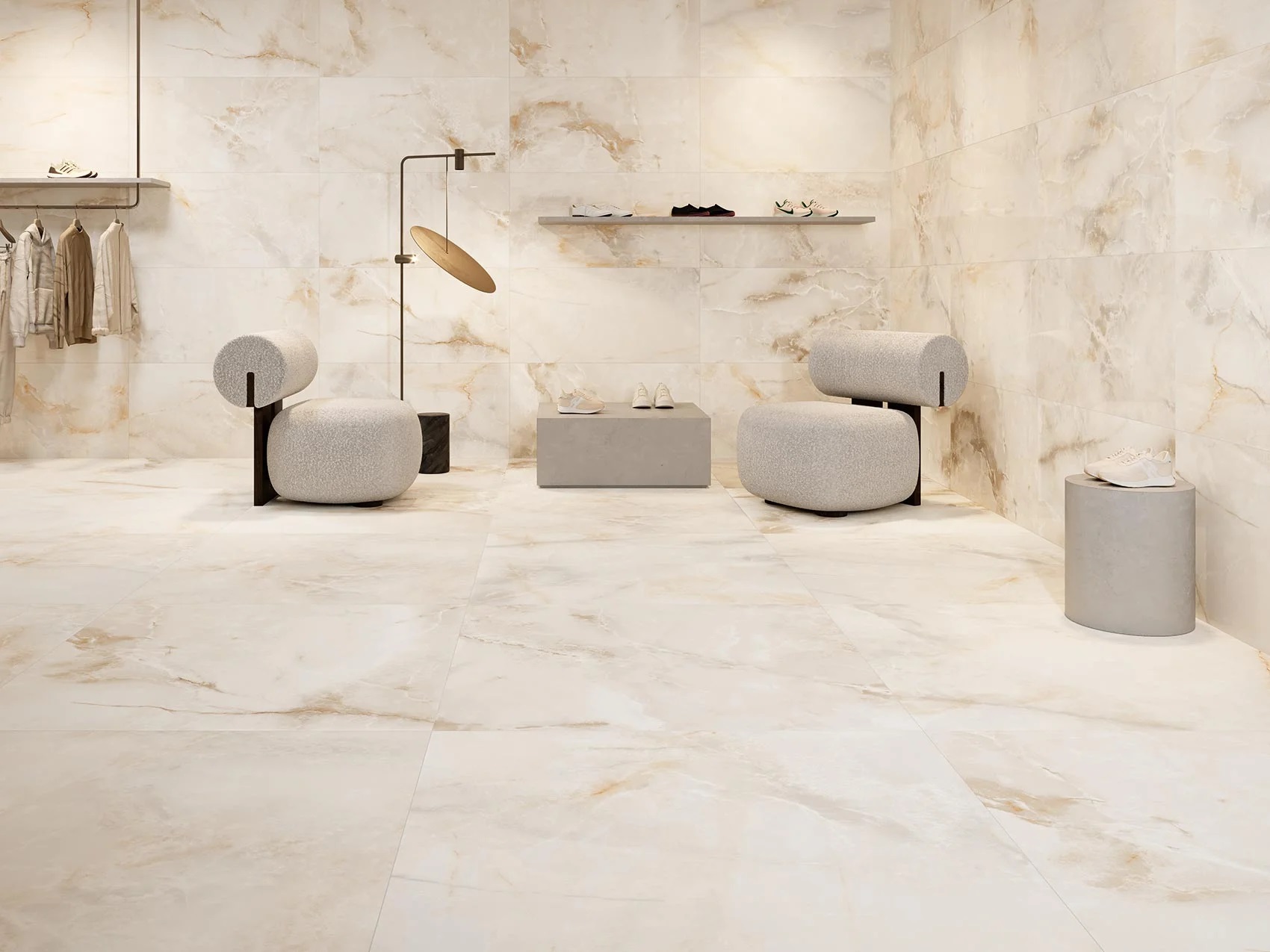 Azulejo imitacion marmol Allure Crema