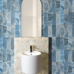 Azulejos para baño Aqua Chloe Malta Brillo Mainzu