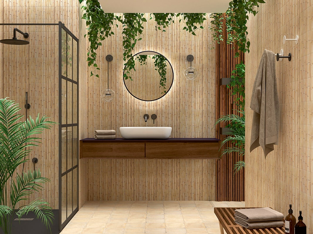 Azulejos Serie Bamboo para Baño y Cocina Mainzu