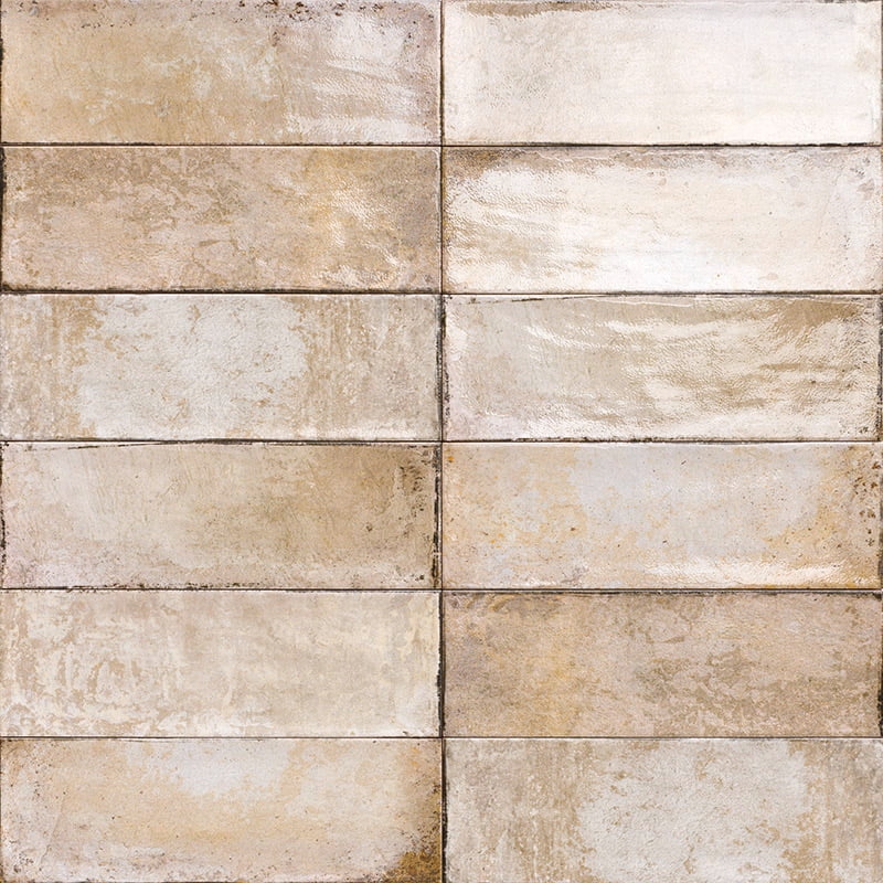 Azulejo Armoni Cream 10x30 Mate Brillo
