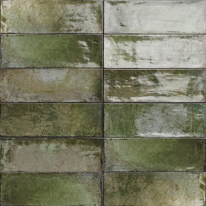Azulejo Armoni Green 10x30 Mate Brillo