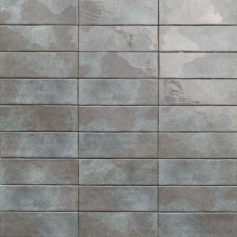 Azulejo Korfu Grey 6,5x20 Mate con Brillo