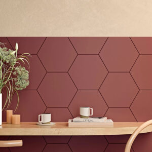 Azulejos Serie Croma Hexagonal para Baños, Espacios Comerciales... Cerámica Ribesalbes 