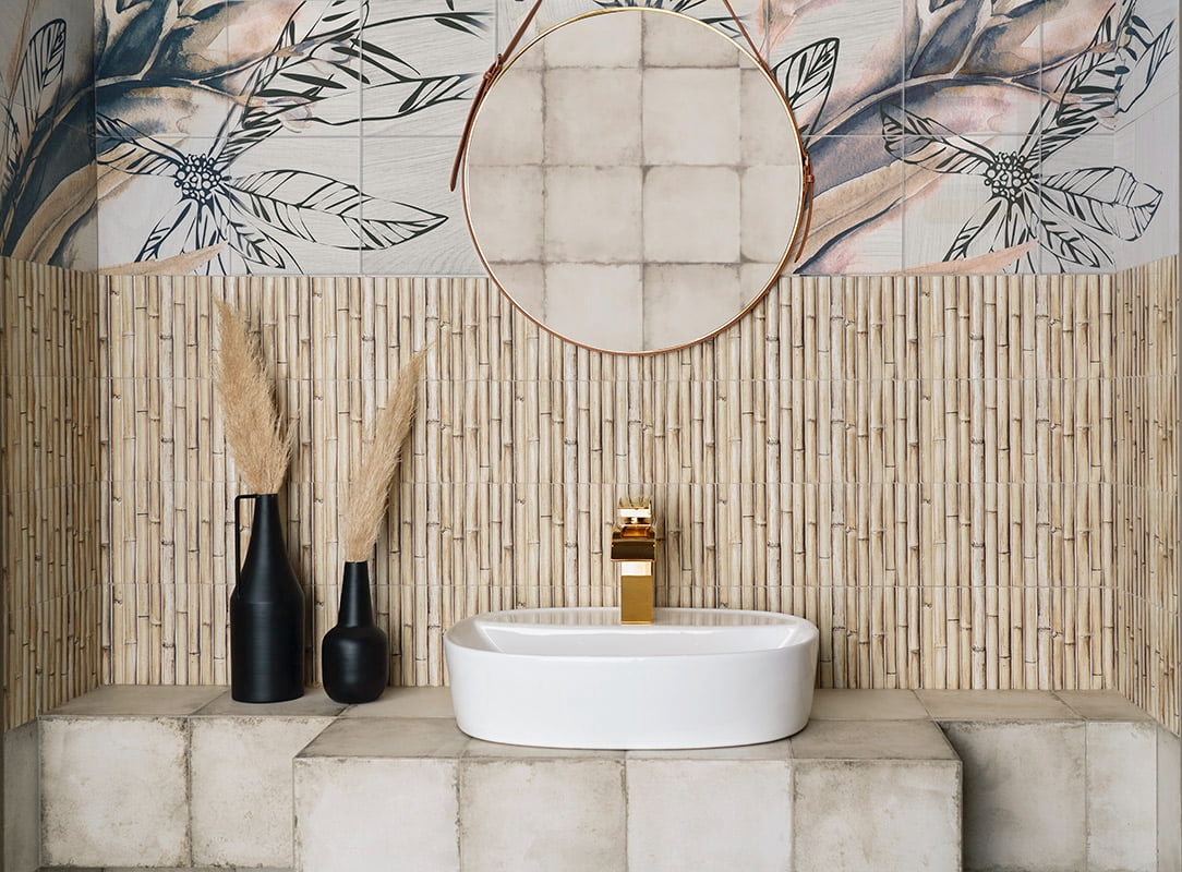 Azulejos Serie Bamboo para Baño y Cocina Mainzu