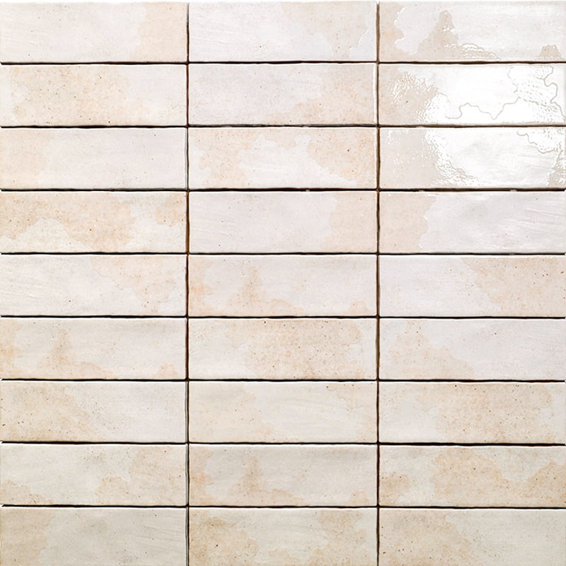 Azulejo Korfu White 6,5x20 Mate con Brillo