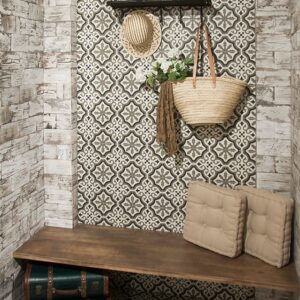 Azulejos Florentine Centro White Mainzu 20x20