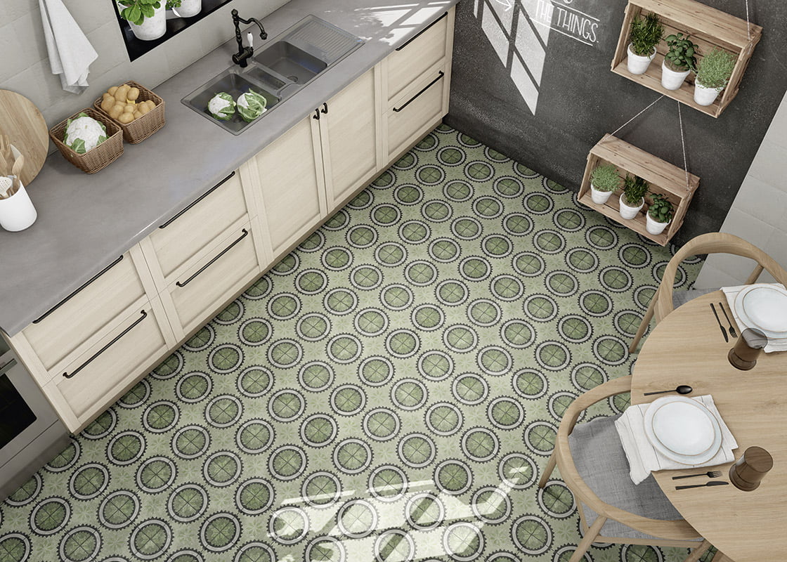 Azulejos Serie Decor Green Garden para Baño y Cocina Mainzu