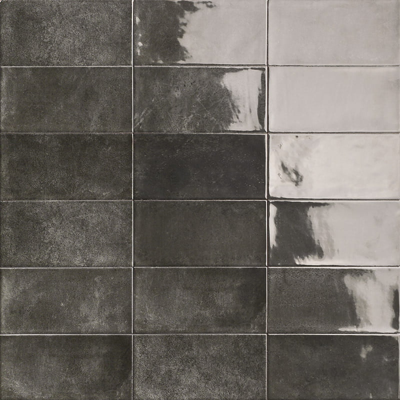 Azulejo Camden Nero 10x20 Brillo