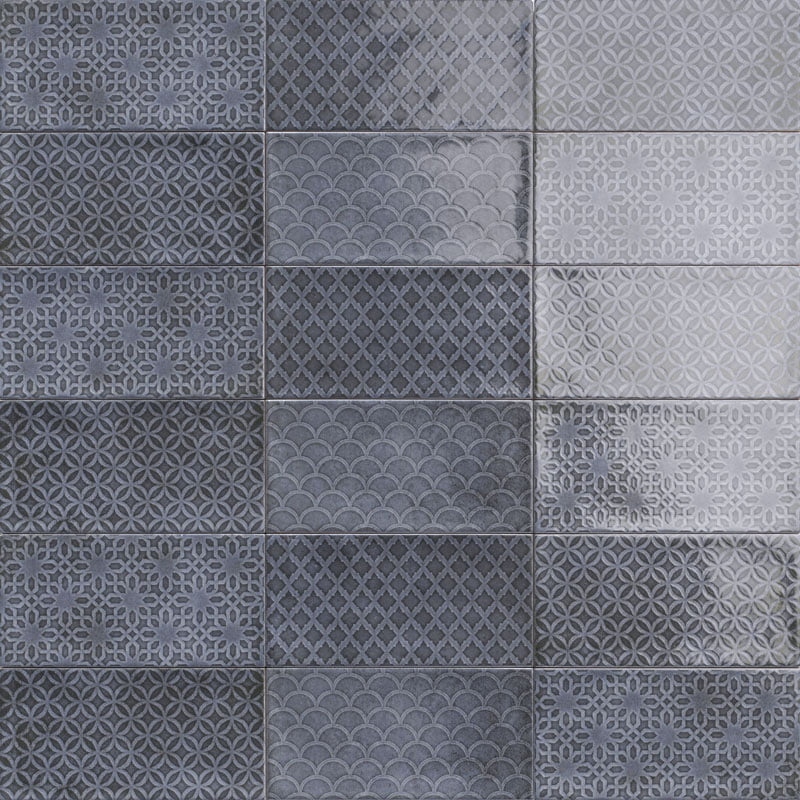 Azulejo Decor Camden Azurro 10x20 Brillo