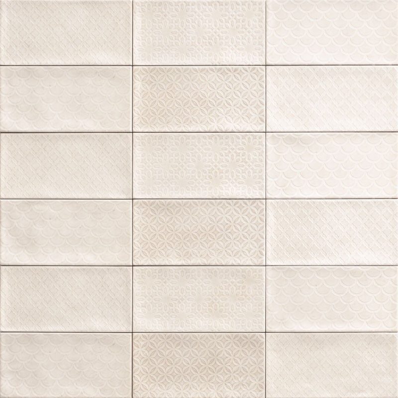 Azulejo Decor Camden Bianco 10x20 Brillo