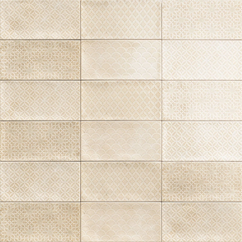 Azulejo Decor Camden Bone 10x20 Brillo