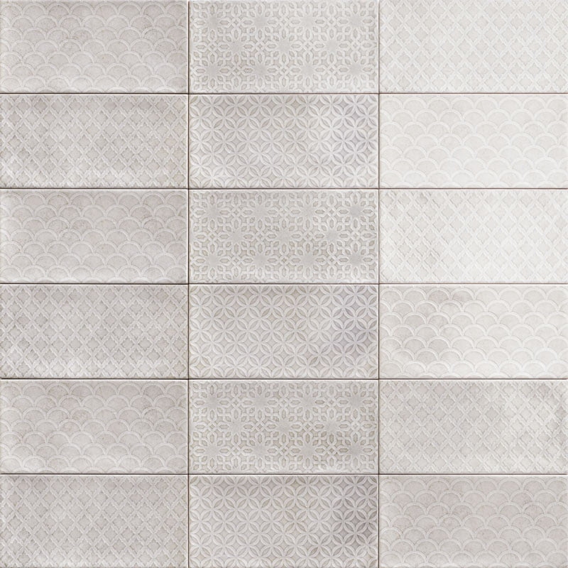 Azulejo Decor Camden Grey 10x20 Brillo